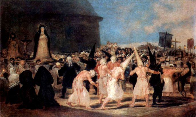 Processione di flagellanti, quadro Goya