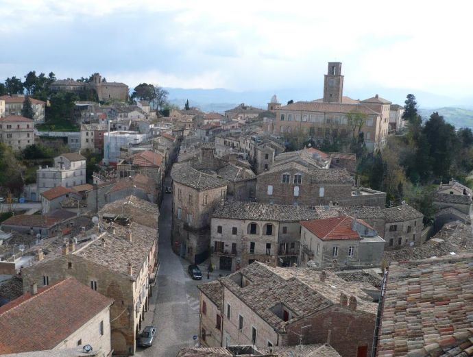 Panoramica dal campanile della Cattedrale, Ripatransone, Belvedere,