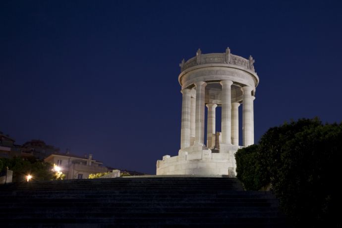 Ancona, il Passetto di notte