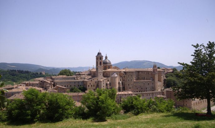 Vista panoramica di Urbino